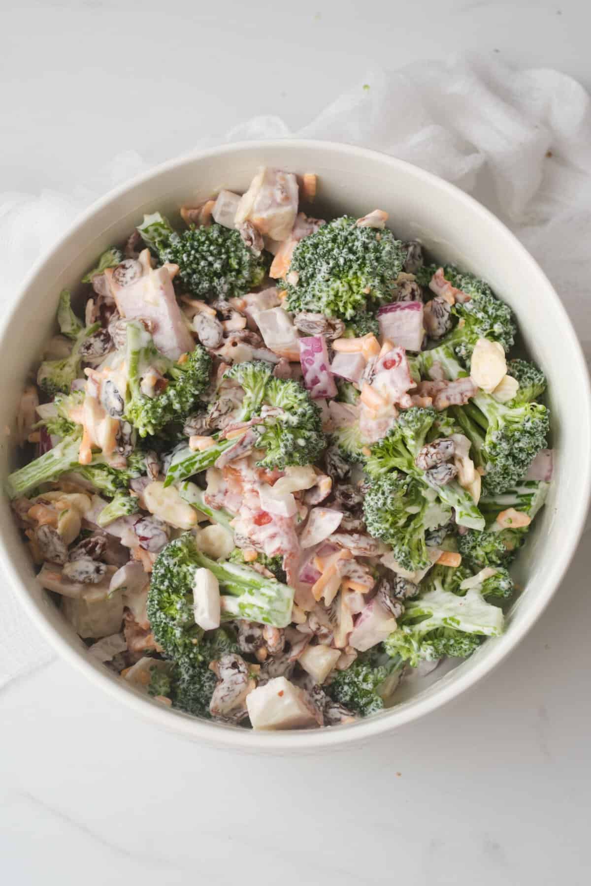 WW friendly broccoli salad