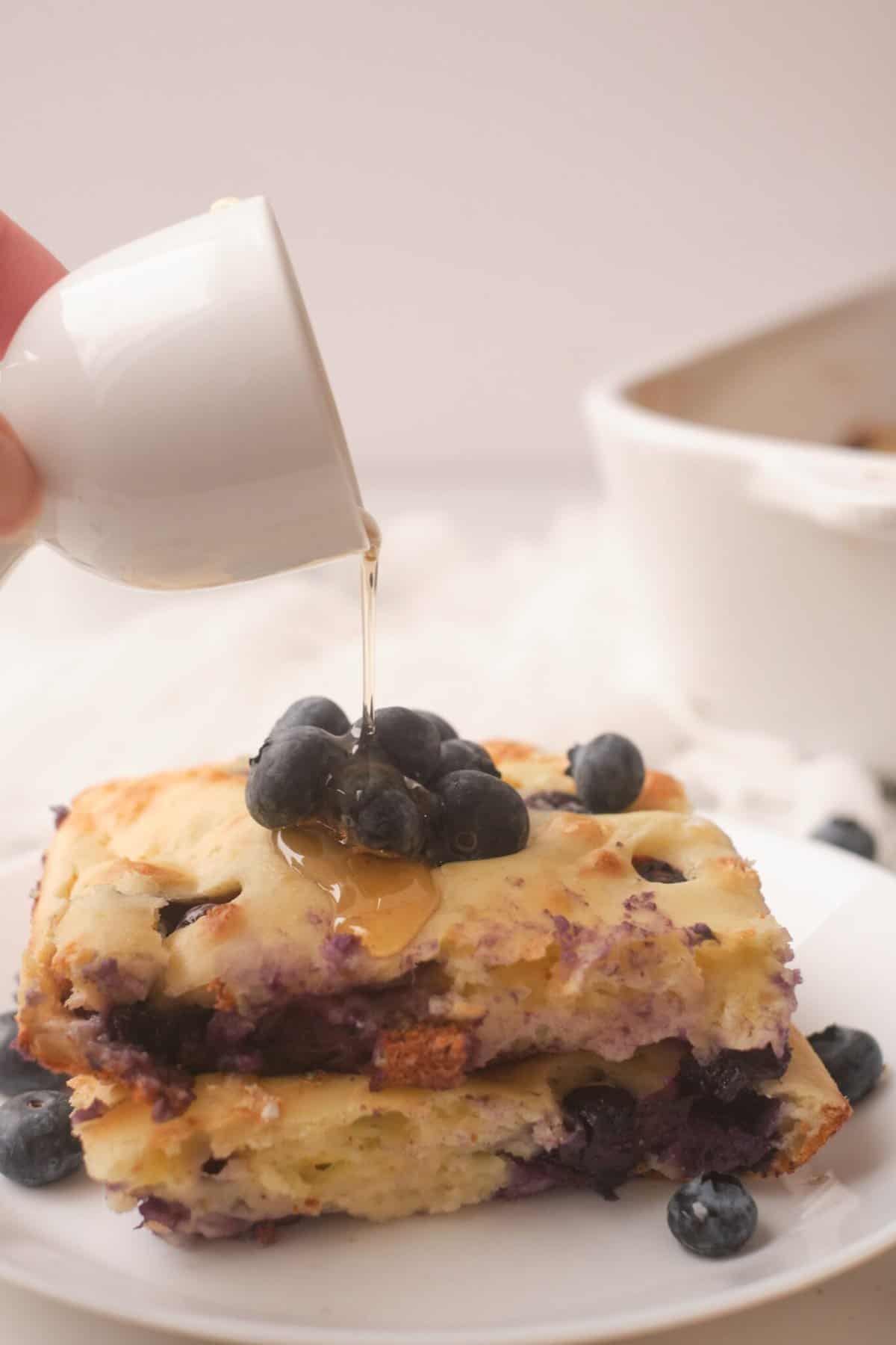 lemon blueberry pancake