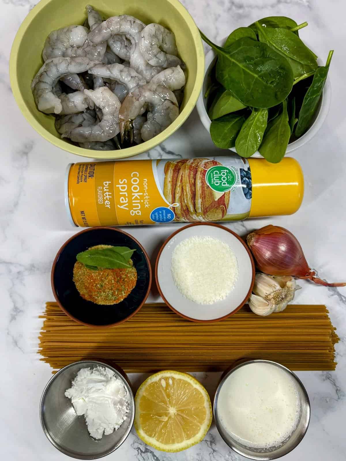 ingredients for weight watchers shrimp alfredo