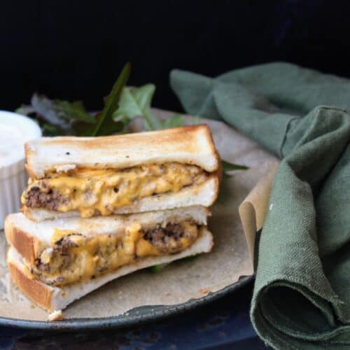 Whataburger Patty Melt served with sauce