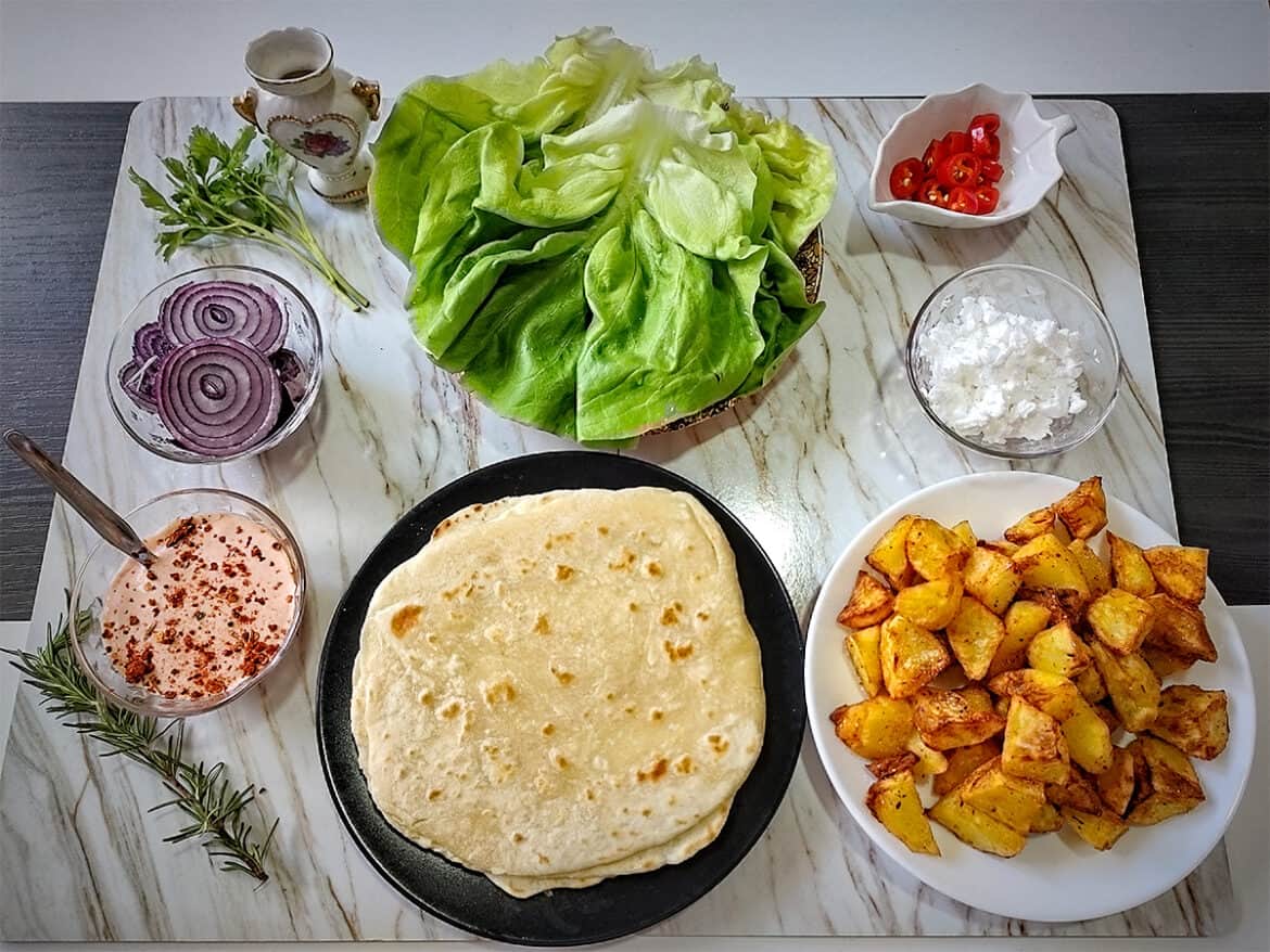 Spicy Potato Soft Taco Drizzle Me Skinny!