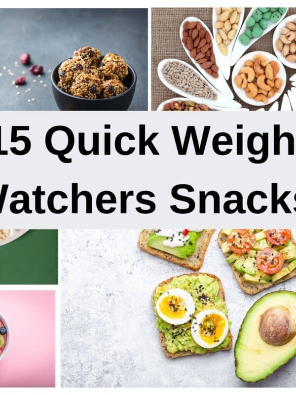 weight watchers snacks--avocado, nuts and fruit