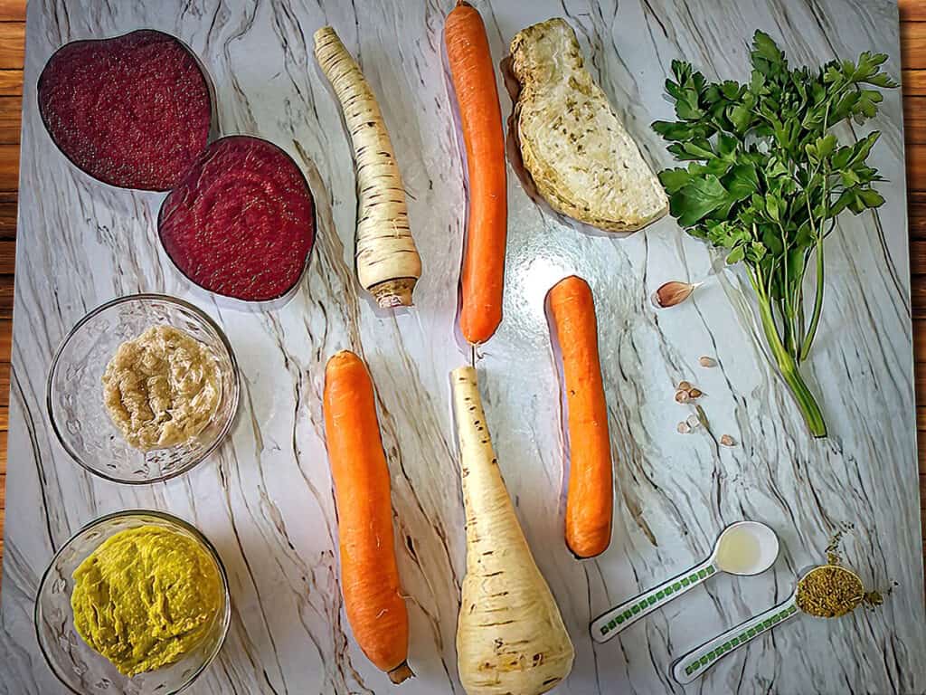 ingredients for air fryer root vegetables