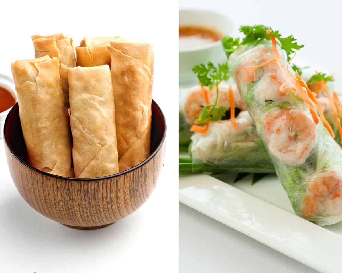 Spring Roll vs Egg Roll - Drizzle Me Skinny!