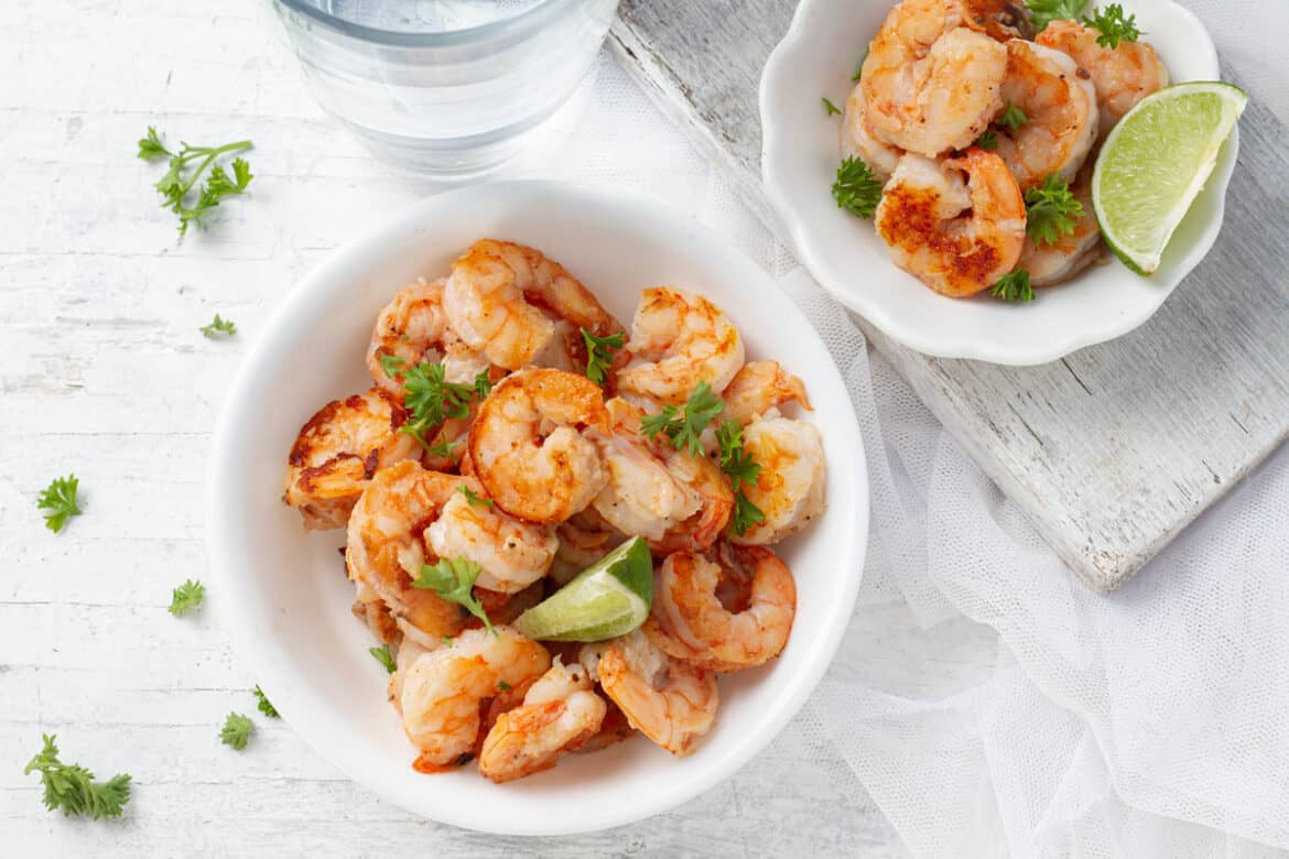 Perfectly Prepared Pan Seared Shrimp Drizzle Me Skinny!