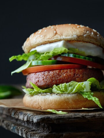 vegan impossible meat burger