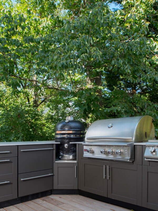 Blaze Grill in Outdoor Kitchen. Designed by Design Builders MD