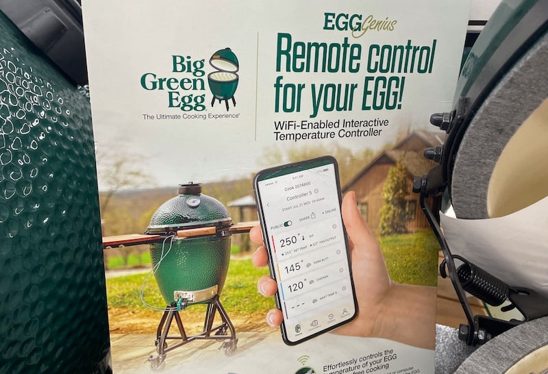 big green egg remote temperature control in package