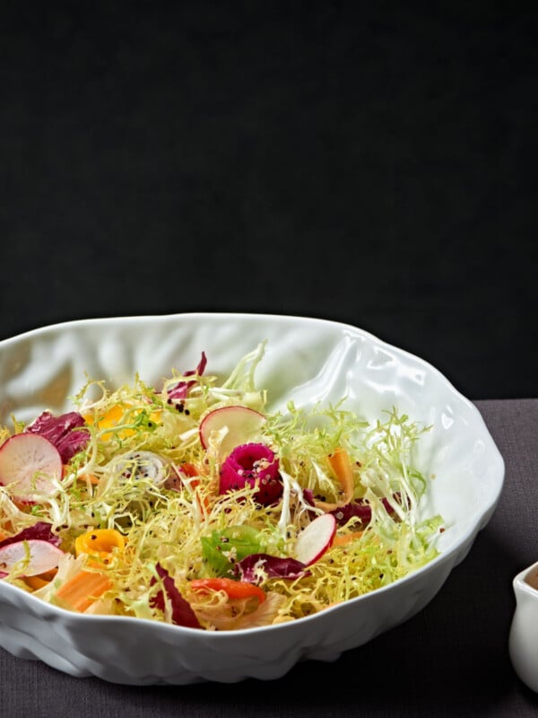 escarole salad in a bowl
