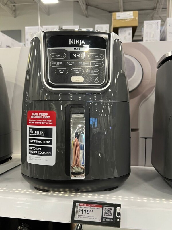 smaller ninja air fryer on sales floor