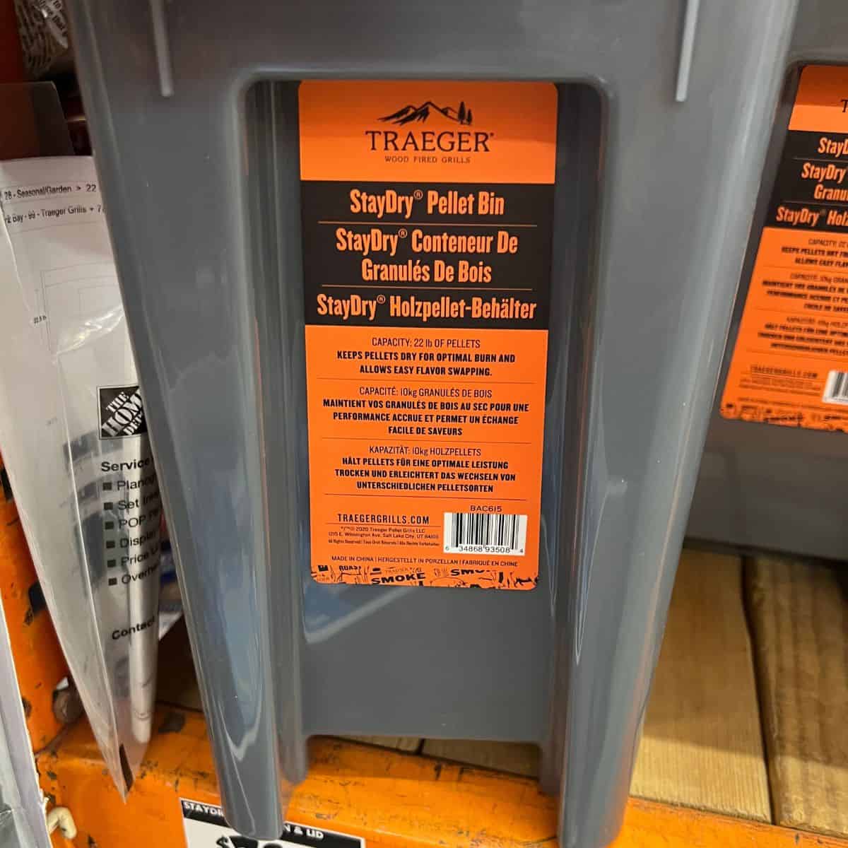 Traeger StayDry Pellet Bin