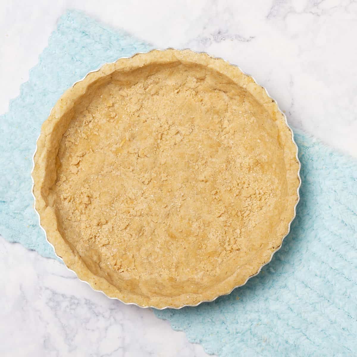 Par-baked apple pie crust. 