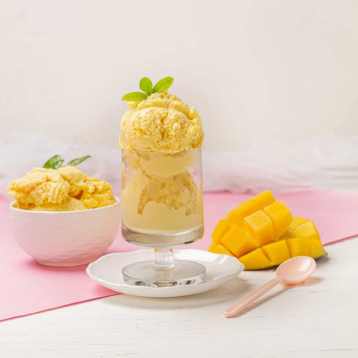 Creamy Mango and Coconut Ice Cream Drizzle Me Skinny!
