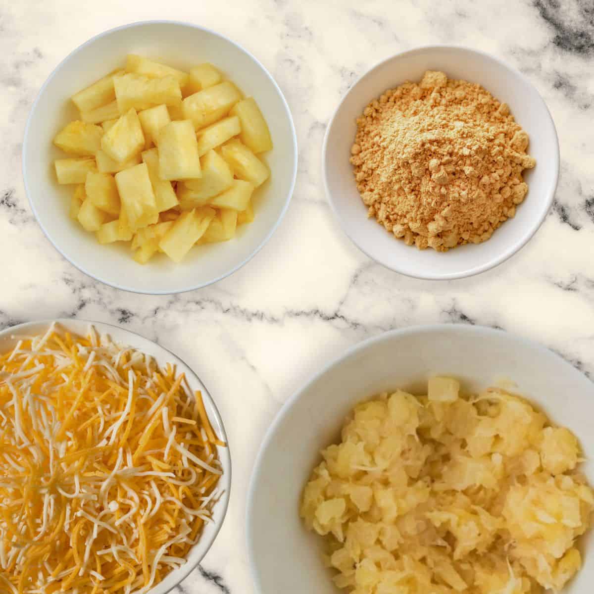ingredients for pineapple casserole