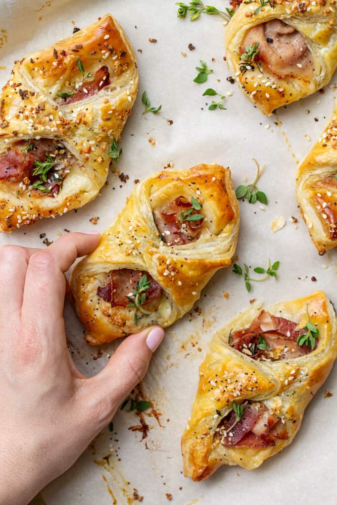 Ham and cheese puff pastry recipe