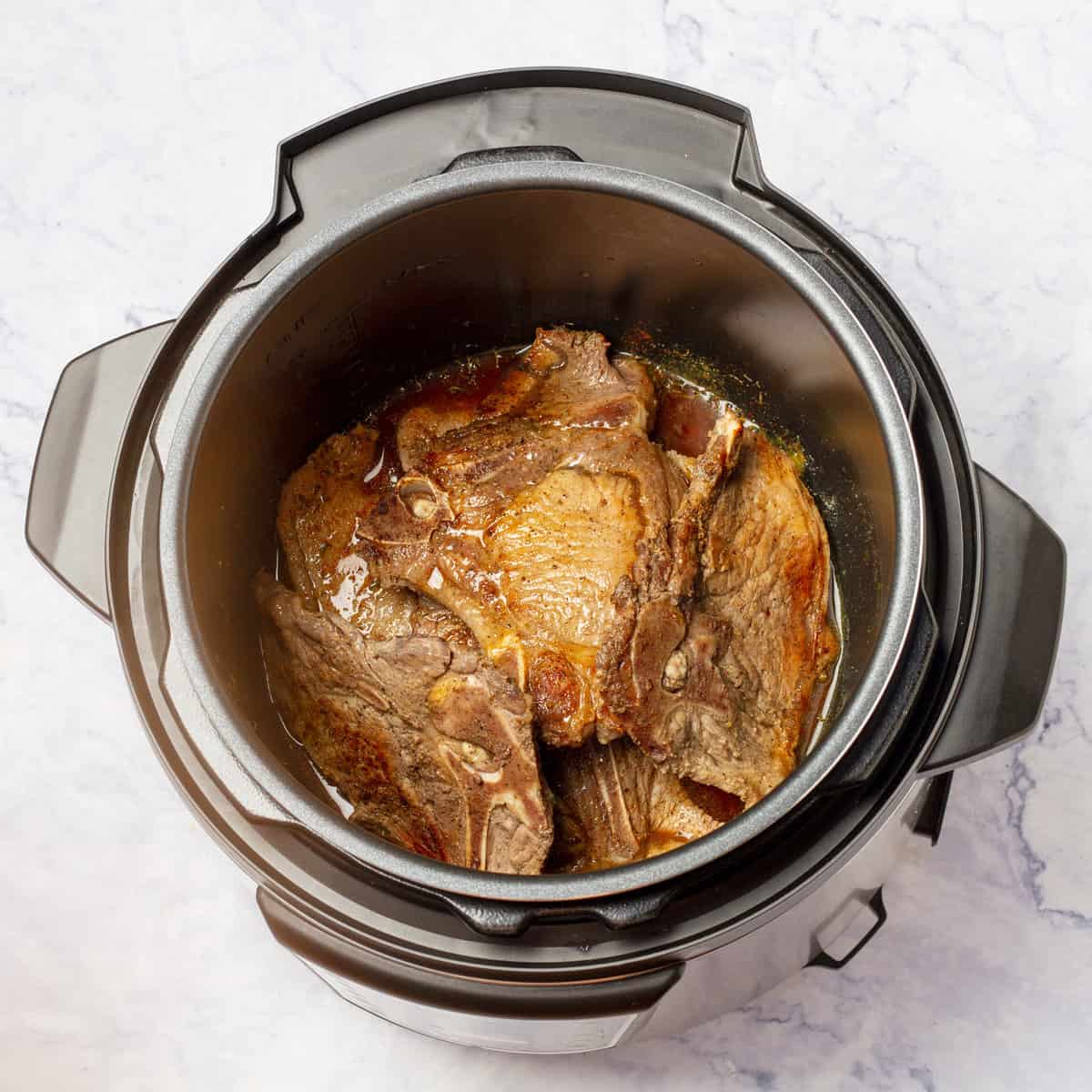Cook pork chops in instant pot