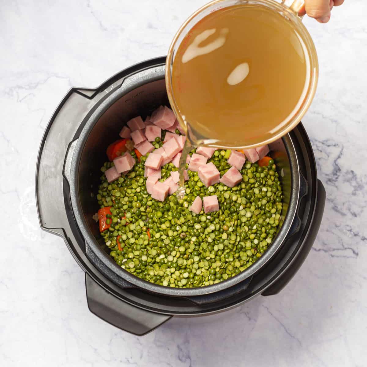 green split peas in the Instant Pot
