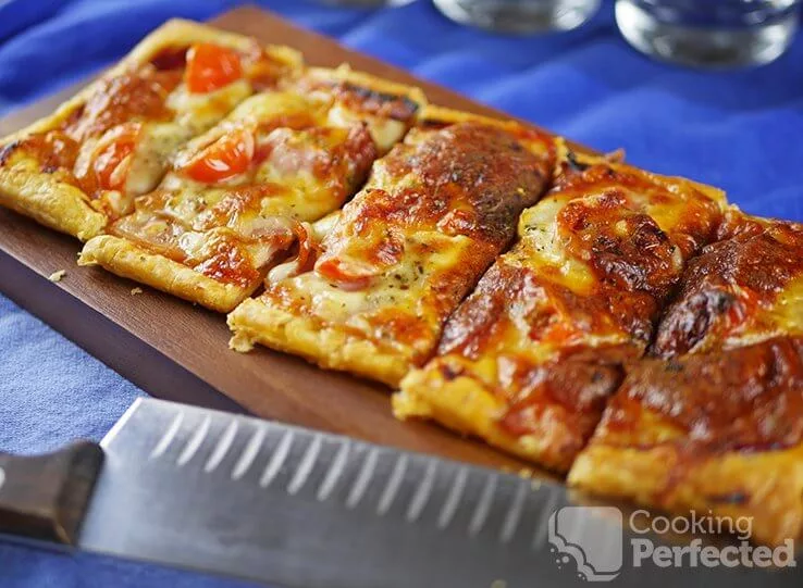 Easy puff pastry pizza recipe