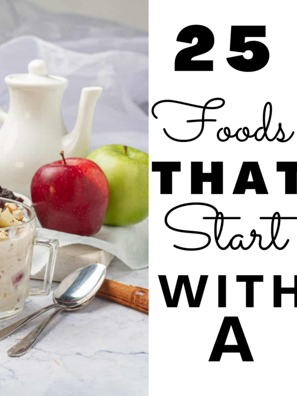 Words that start with A and Apple tray in the background