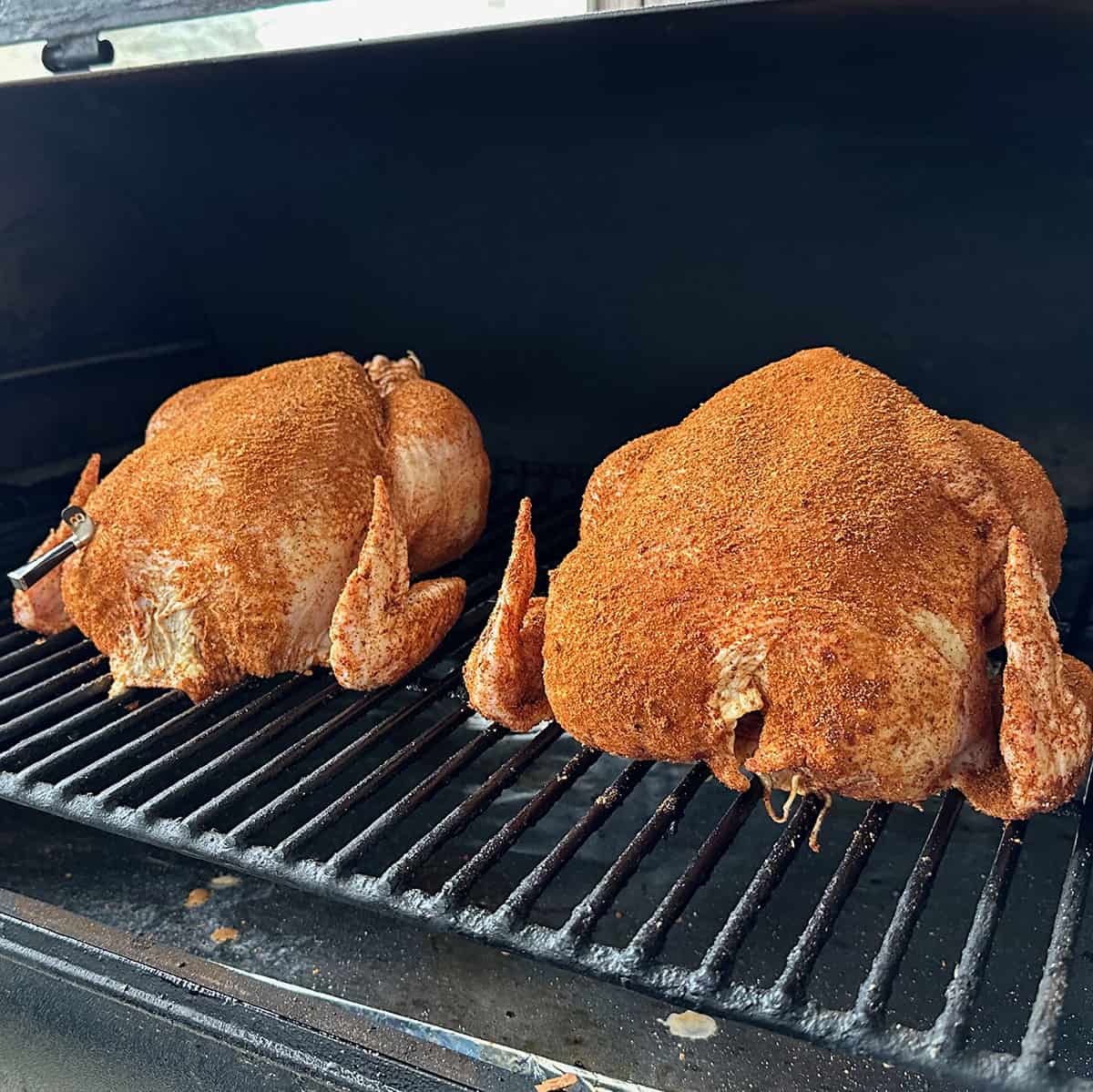 Whole Smoked Chicken on the Traeger Ironwood 885