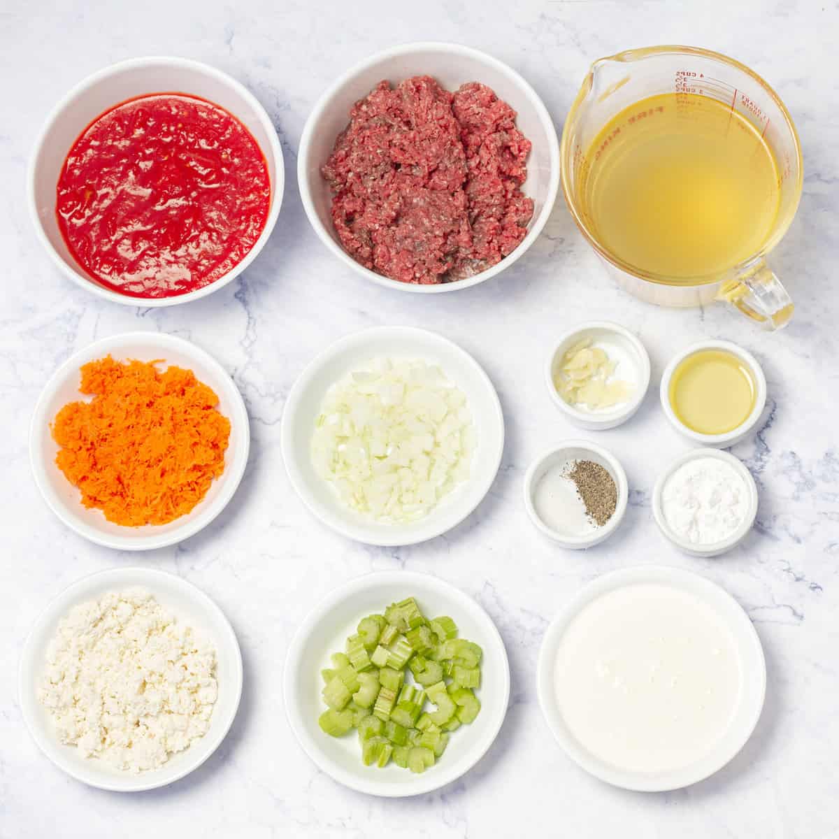 Cheeseburger Soup Ingredients