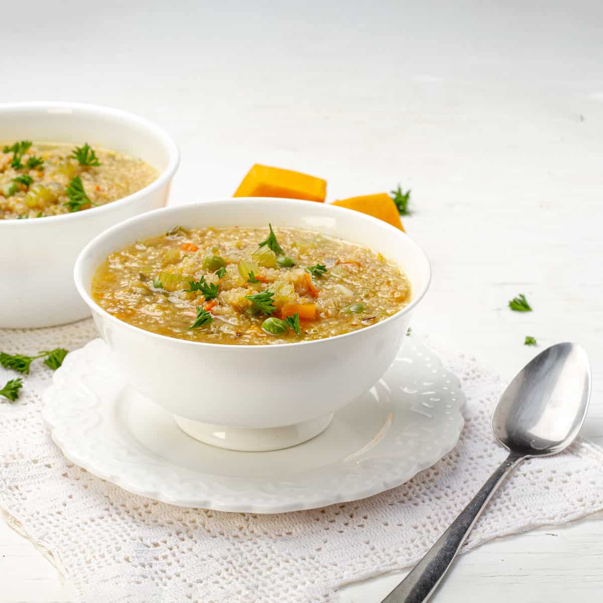 Quinoa Soup in a bowl