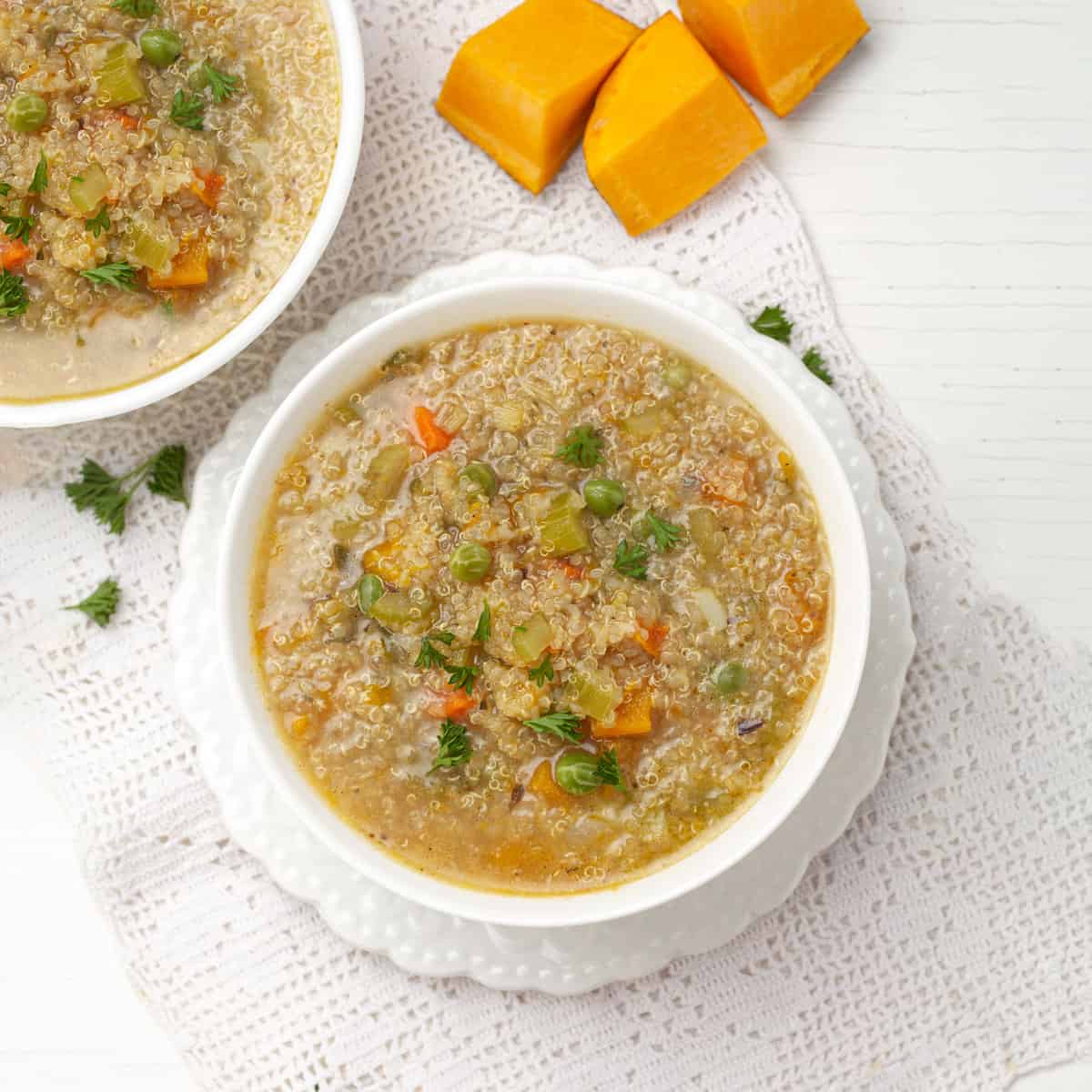 Quinoa Soup in a bowl