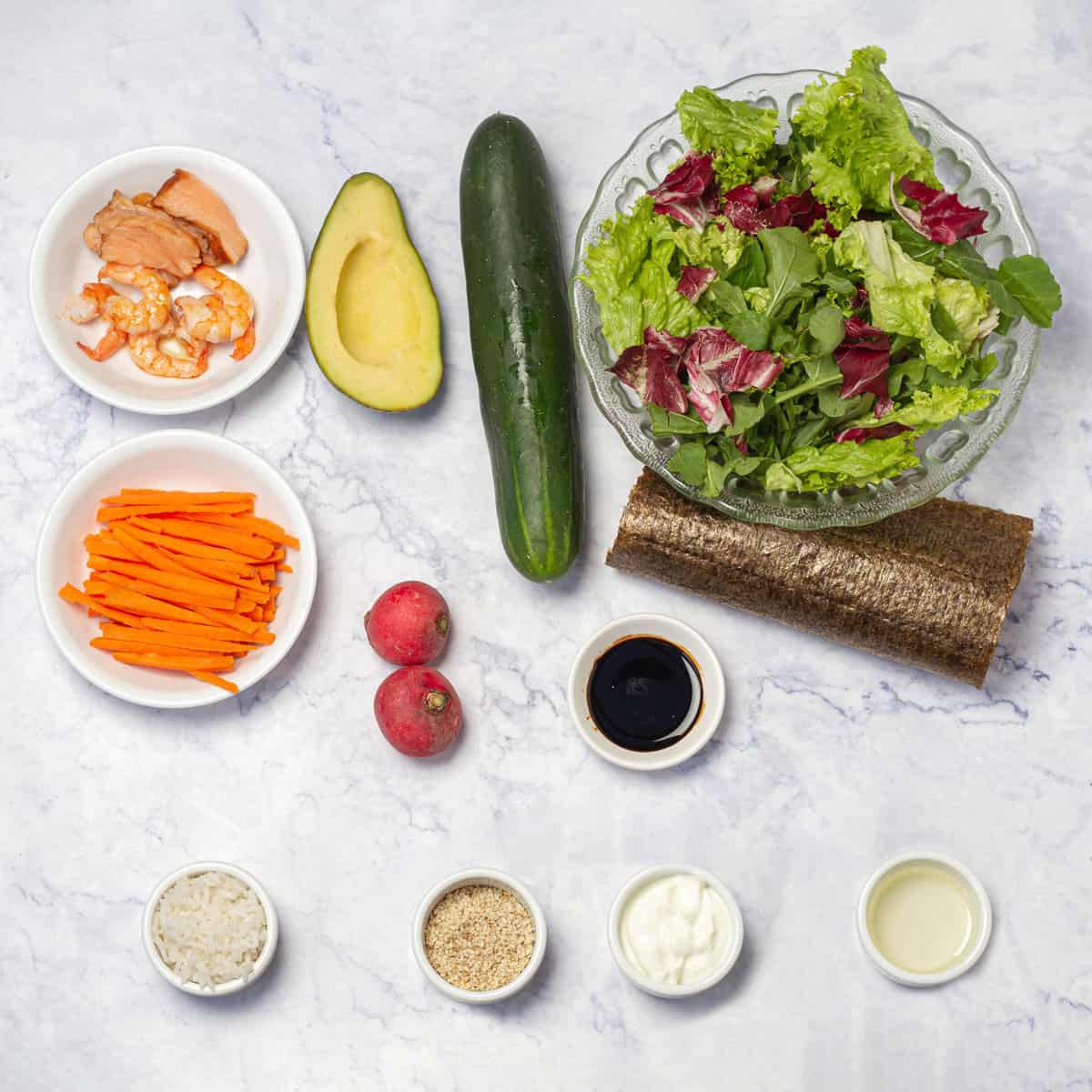 Sushi Salad Ingredients
