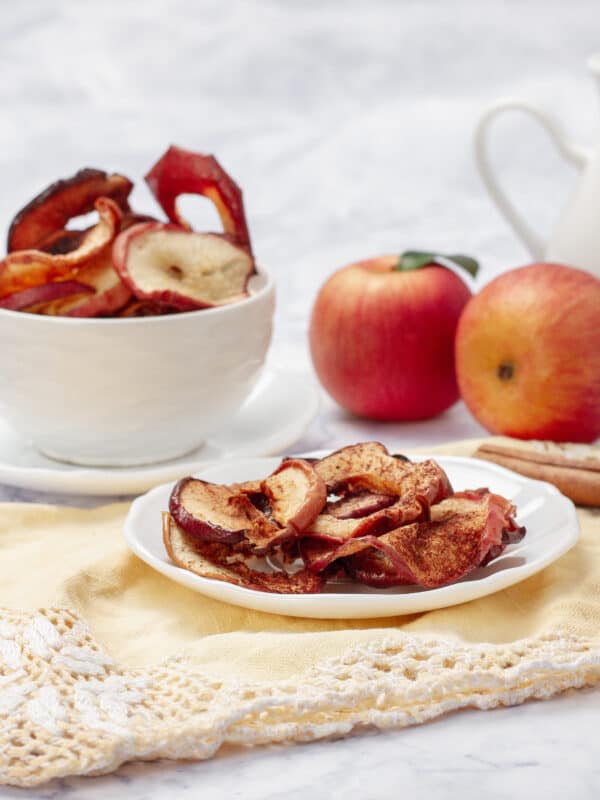 Oven Baked Apple Chips with 2 apples