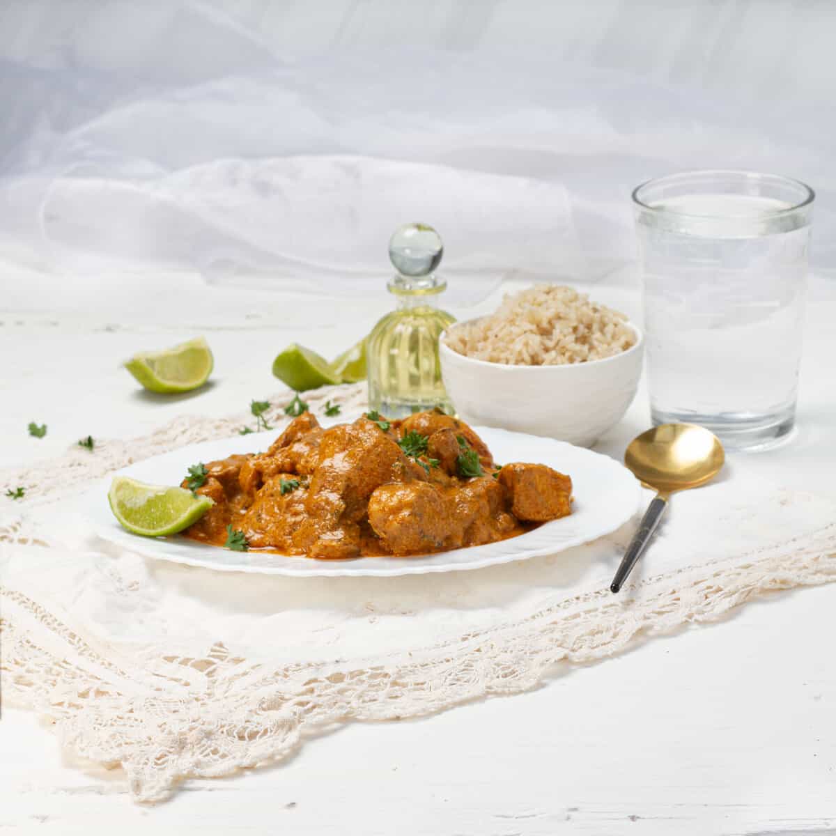 Chicken Curry served beautifully