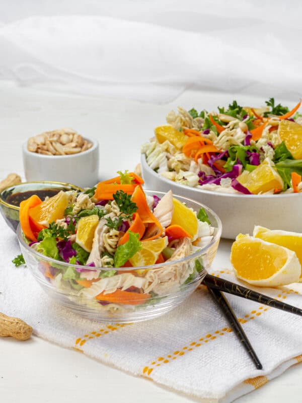 Chinese Chicken Salad served in two bowls