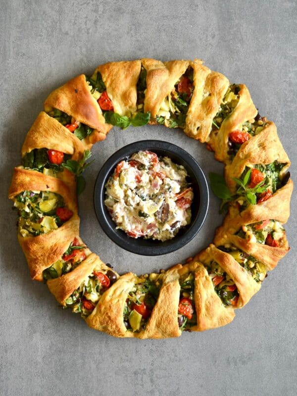 Baked crescent party appetizer
