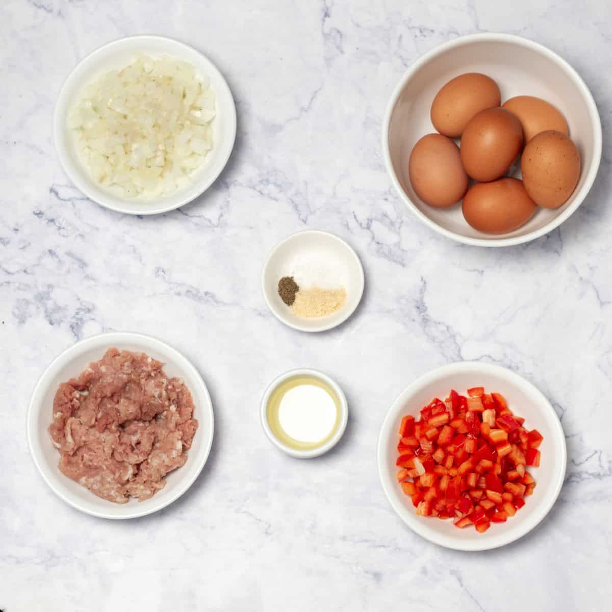 Pork Egg Cups Ingredients