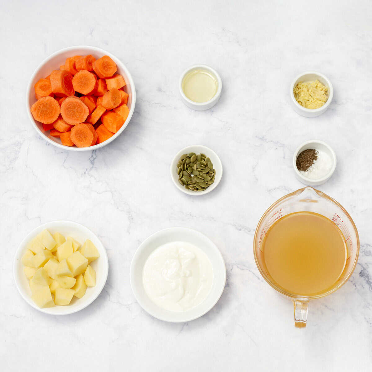 Roasted Carrot Cream Ingredients