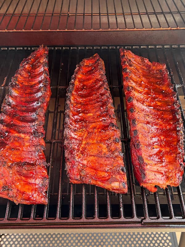 wood smoked pork baby back ribs