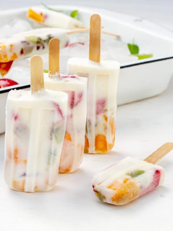 Creamy and delicious Yogurt and Fruit Ice Pops