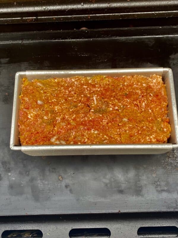 rocky mountain meatloaf cooking on weber grill