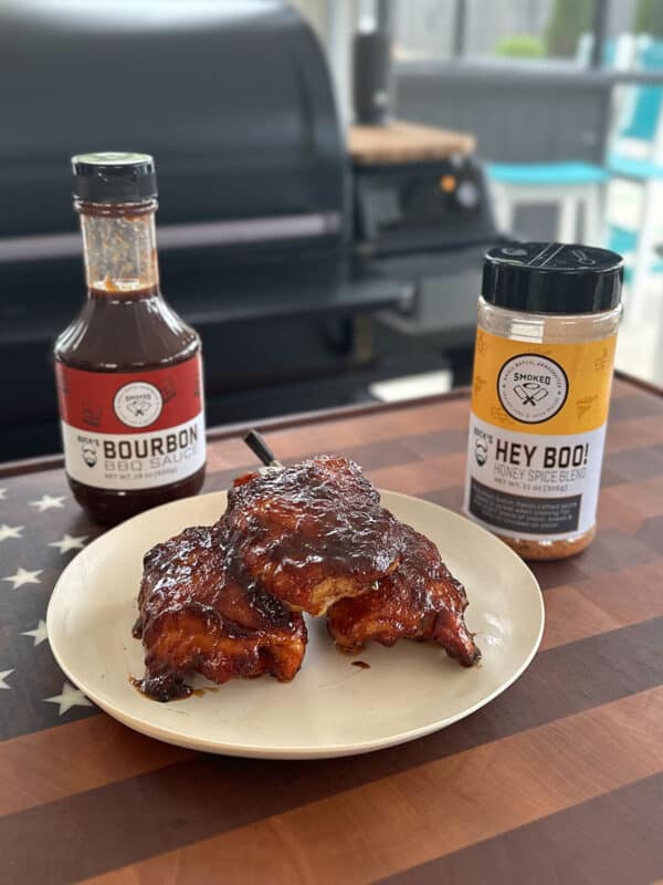 Smoked Chicken Thighs Finished