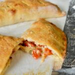 Calzones with cheese and tomatoes