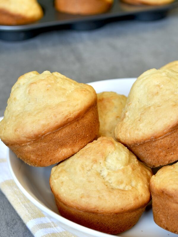 Pile of honey muffins