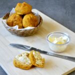 Pumpkin rolls with butter