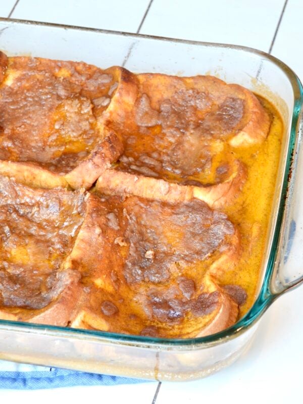 Pumpkin French toast casserole