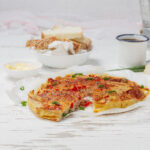 Air Fryer Frittata on a plate.