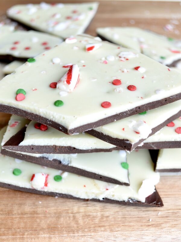 Peppermint bark pile