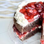 Sliced black forest cake