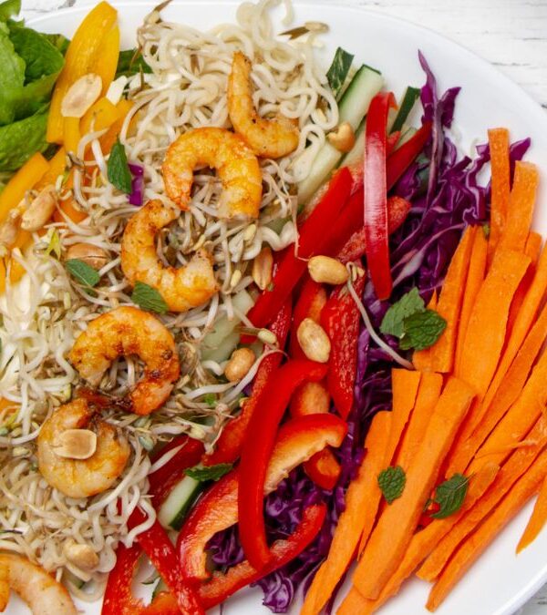 vietnamese spring roll in a bowl