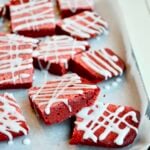 Baked red velvet bars