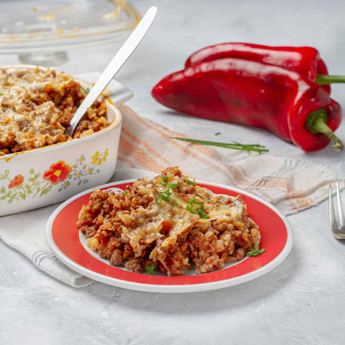 stuffed pepper casserole